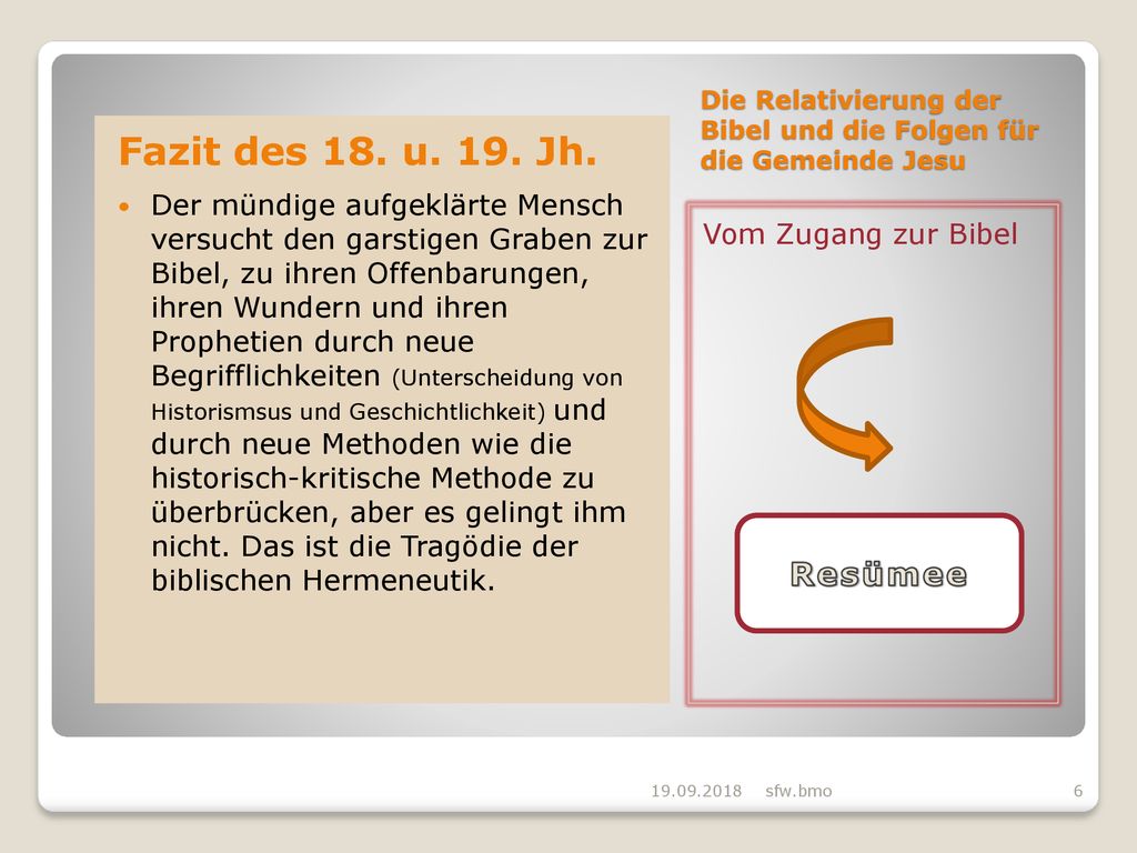 Die Relativierung der Bibel und die Folgen für die Gemeinde Jesu