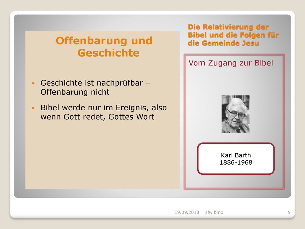 Die Relativierung der Bibel und die Folgen für die Gemeinde Jesu