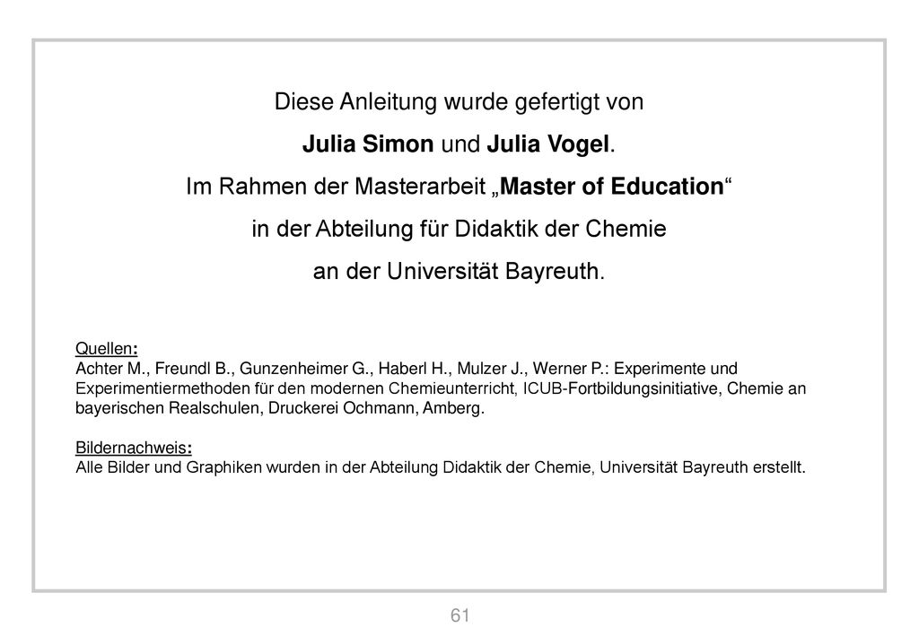 Diese Anleitung wurde gefertigt von Julia Simon und Julia Vogel