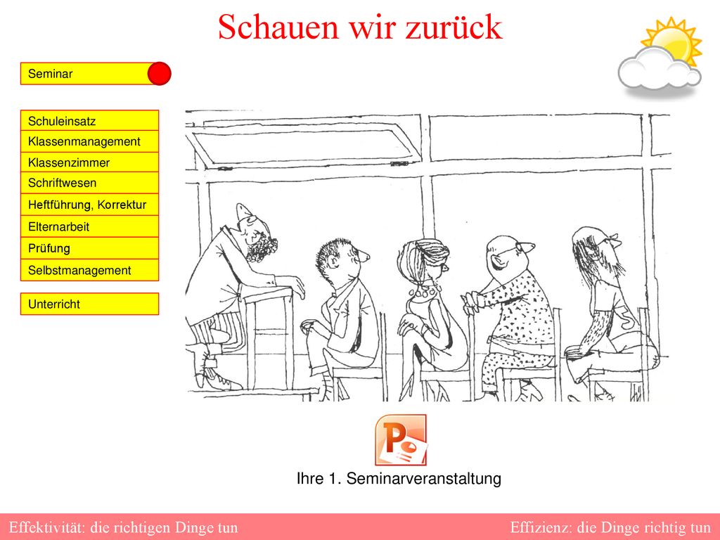 Effektivität: die richtigen Dinge tun Effizienz: die Dinge richtig tun