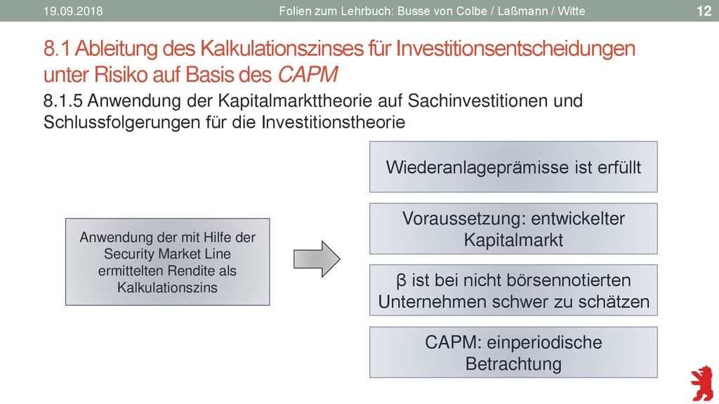 Folien zum Lehrbuch: Busse von Colbe / Laßmann / Witte.