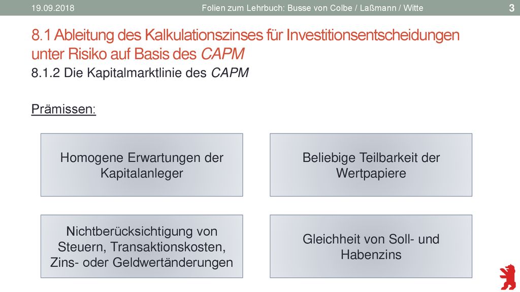 Folien zum Lehrbuch: Busse von Colbe / Laßmann / Witte.