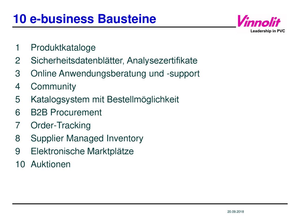 10 e-business Bausteine 1 Produktkataloge