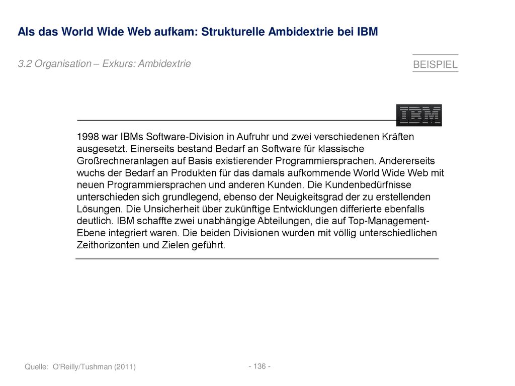 Als das World Wide Web aufkam: Strukturelle Ambidextrie bei IBM