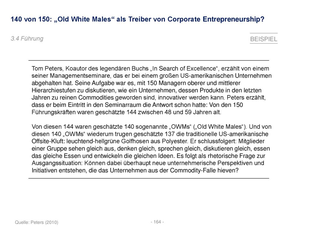 140 von 150: „Old White Males als Treiber von Corporate Entrepreneurship
