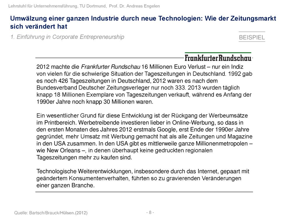 Umwälzung einer ganzen Industrie durch neue Technologien: Wie der Zeitungsmarkt sich verändert hat