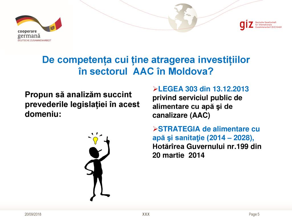 De competența cui ține atragerea investițiilor în sectorul AAC în Moldova