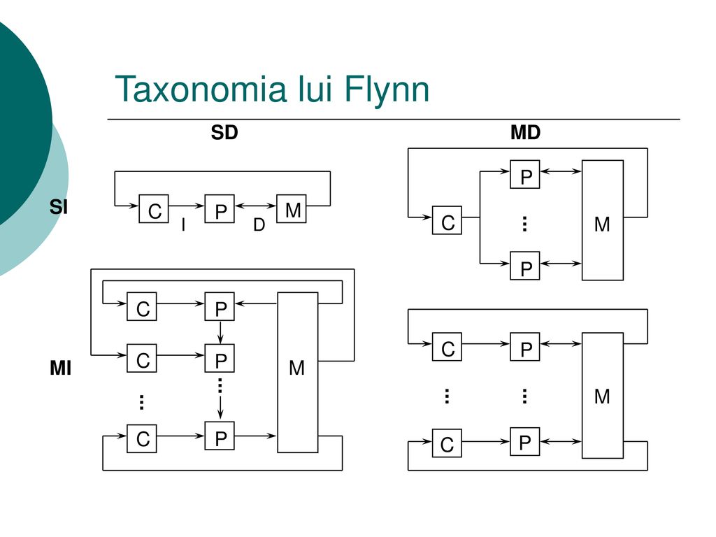 Taxonomia lui Flynn . M P C SI MI SD MD I D