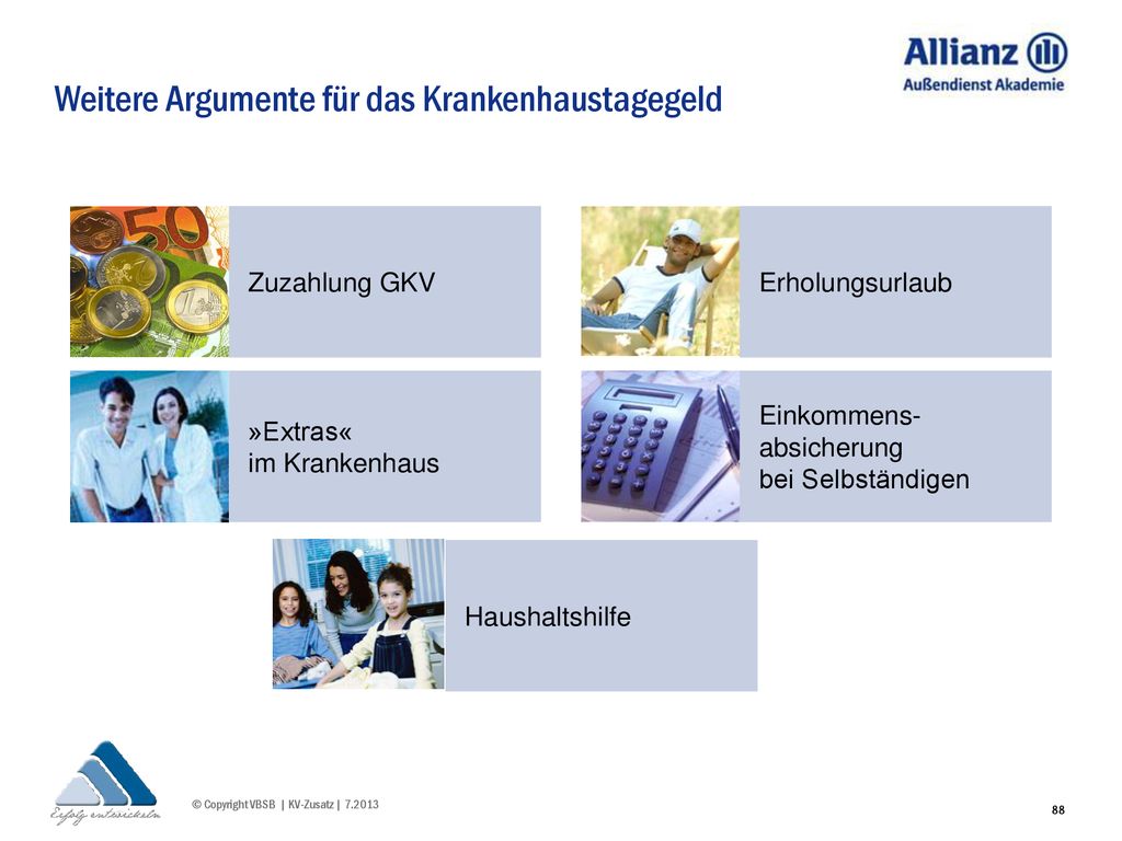 Weitere Argumente für das Krankenhaustagegeld