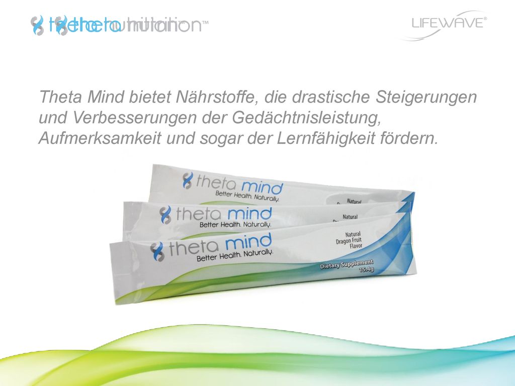 Theta Mind bietet Nährstoffe, die drastische Steigerungen und Verbesserungen der Gedächtnisleistung, Aufmerksamkeit und sogar der Lernfähigkeit fördern.