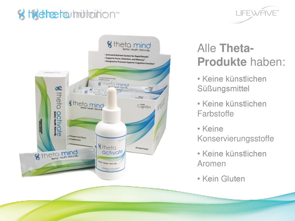 Alle Theta- Produkte haben: