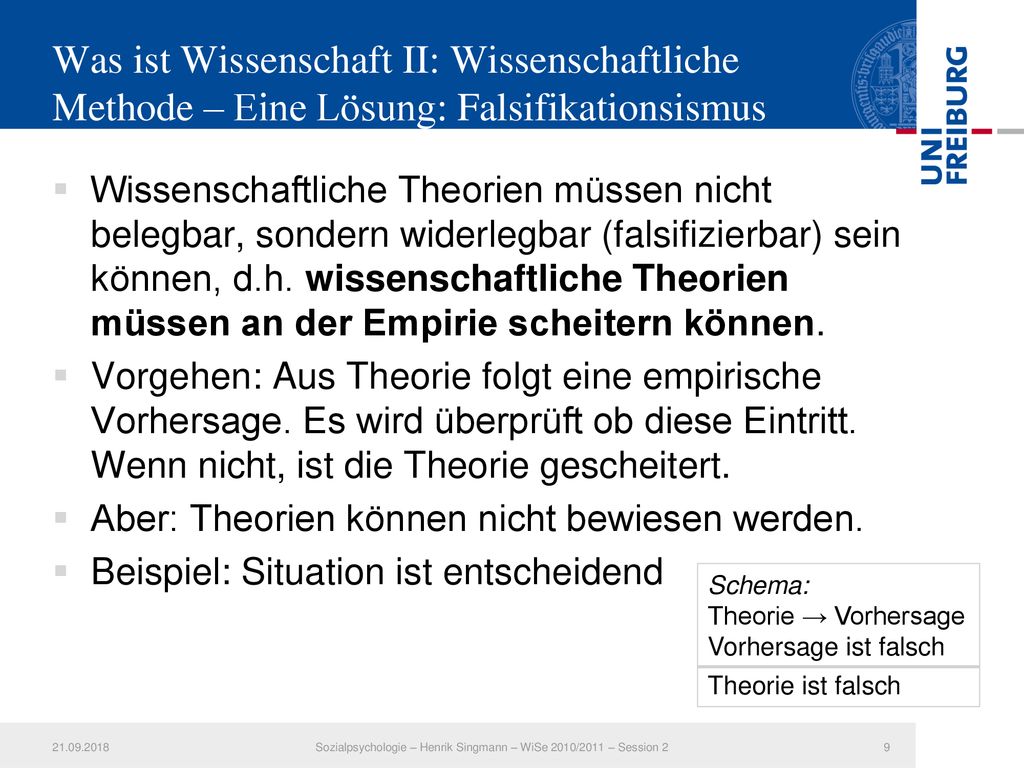 Sozialpsychologie – Henrik Singmann – WiSe 2010/2011 – Session 2