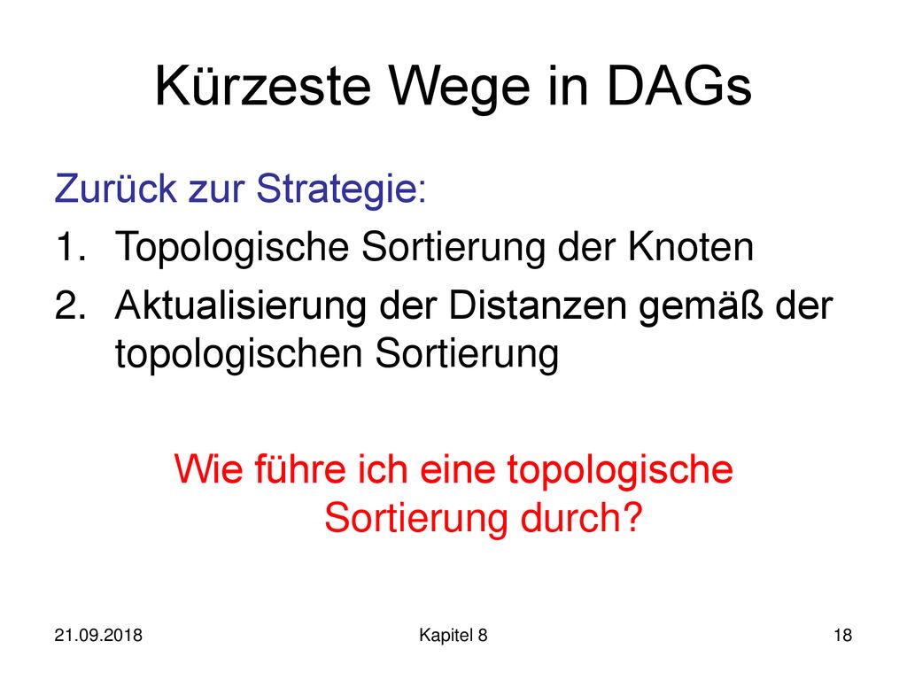 Wie führe ich eine topologische Sortierung durch