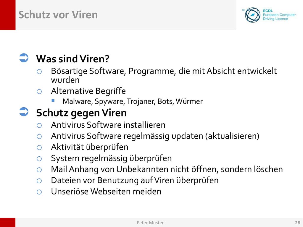 Schutz vor Viren Was sind Viren Schutz gegen Viren