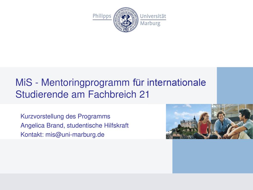 MiS - Mentoringprogramm für internationale Studierende am Fachbreich 21