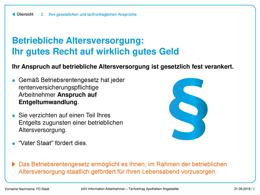 Betriebliche Altersversorgung: Ihr gutes Recht auf wirklich gutes Geld