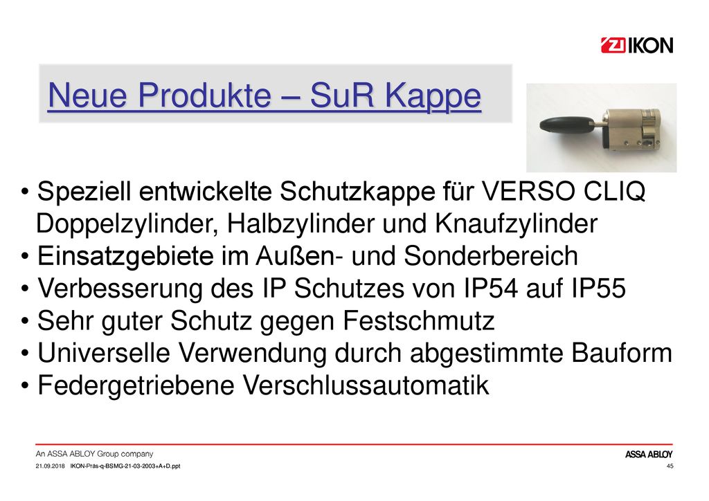 Neue Produkte – SuR Kappe