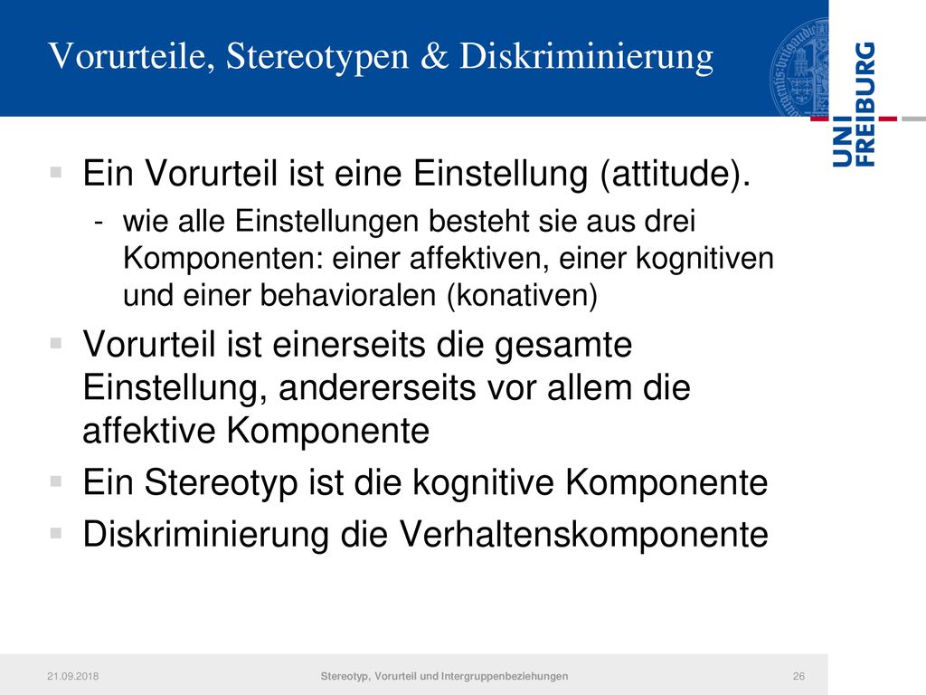 Vorurteile, Stereotypen & Diskriminierung