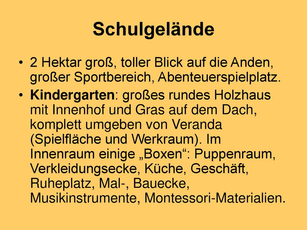 Schulgelände 2 Hektar groß, toller Blick auf die Anden, großer Sportbereich, Abenteuerspielplatz.