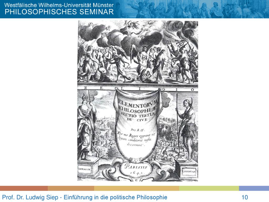 Prof. Dr. Ludwig Siep - Einführung in die politische Philosophie