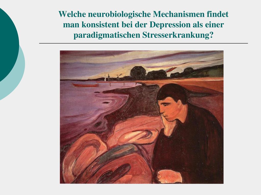 Welche neurobiologische Mechanismen findet man konsistent bei der Depression als einer paradigmatischen Stresserkrankung