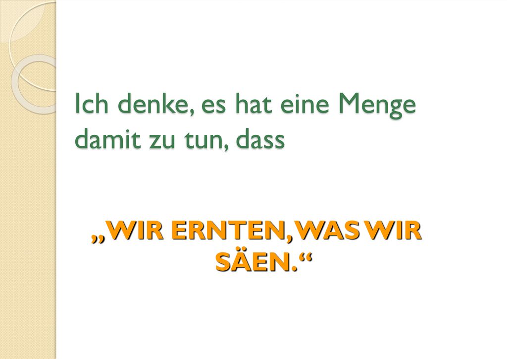 Ich denke, es hat eine Menge damit zu tun, dass
