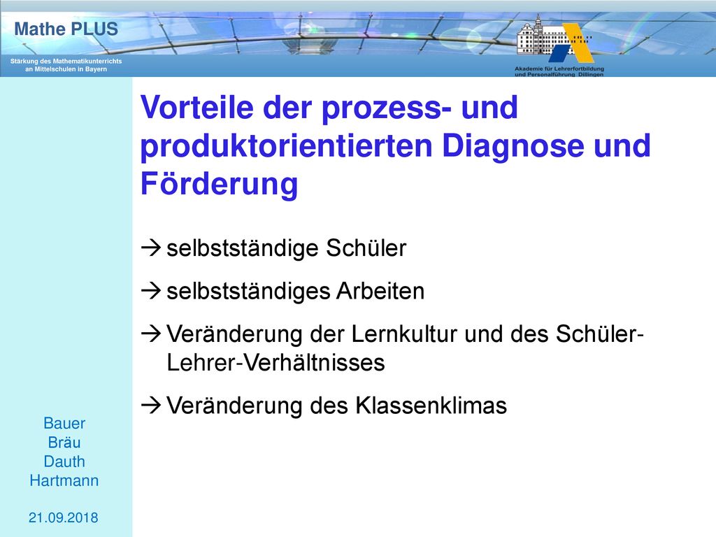 Vorteile der prozess- und produktorientierten Diagnose und Förderung