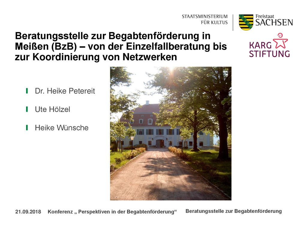 Beratungsstelle zur Begabtenförderung in Meißen (BzB) – von der Einzelfallberatung bis zur Koordinierung von Netzwerken