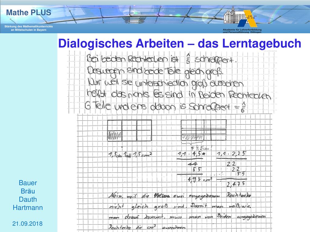 Dialogisches Arbeiten – das Lerntagebuch