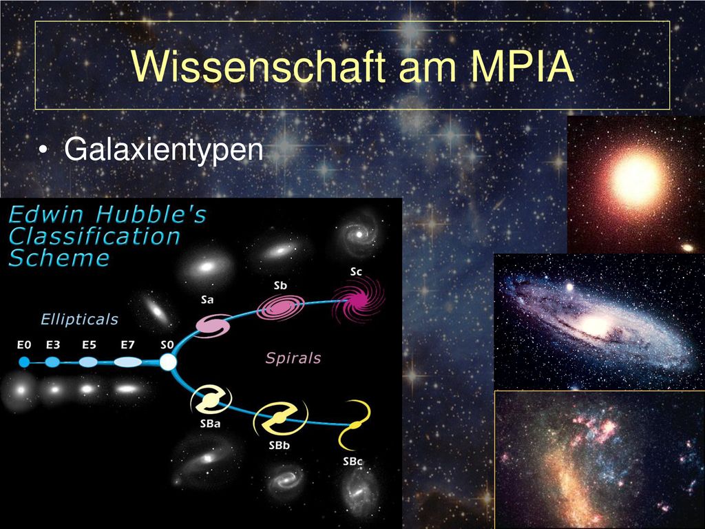 Wissenschaft am MPIA Galaxientypen