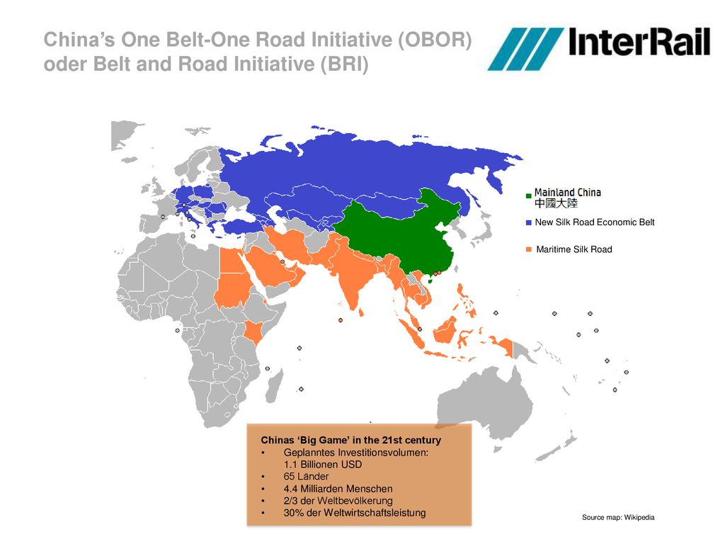 China’s One Belt-One Road Initiative (OBOR) oder Belt and Road Initiative (BRI)