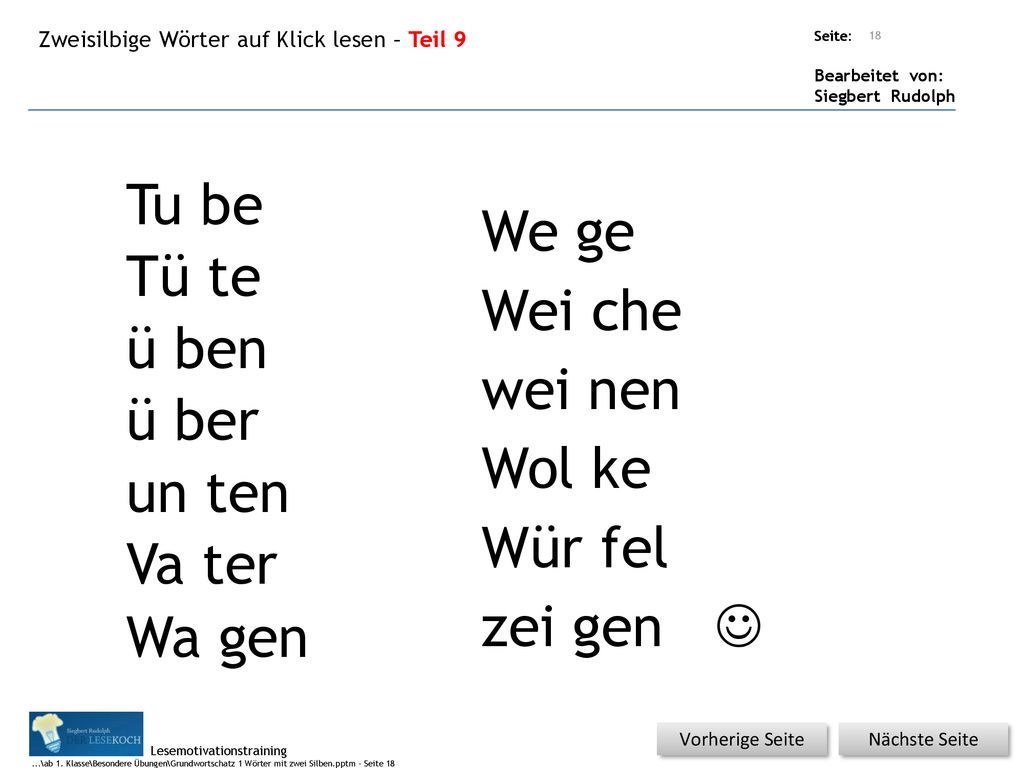 Tu be We ge Tü te Wei che ü ben wei nen ü ber Wol ke un ten Wür fel