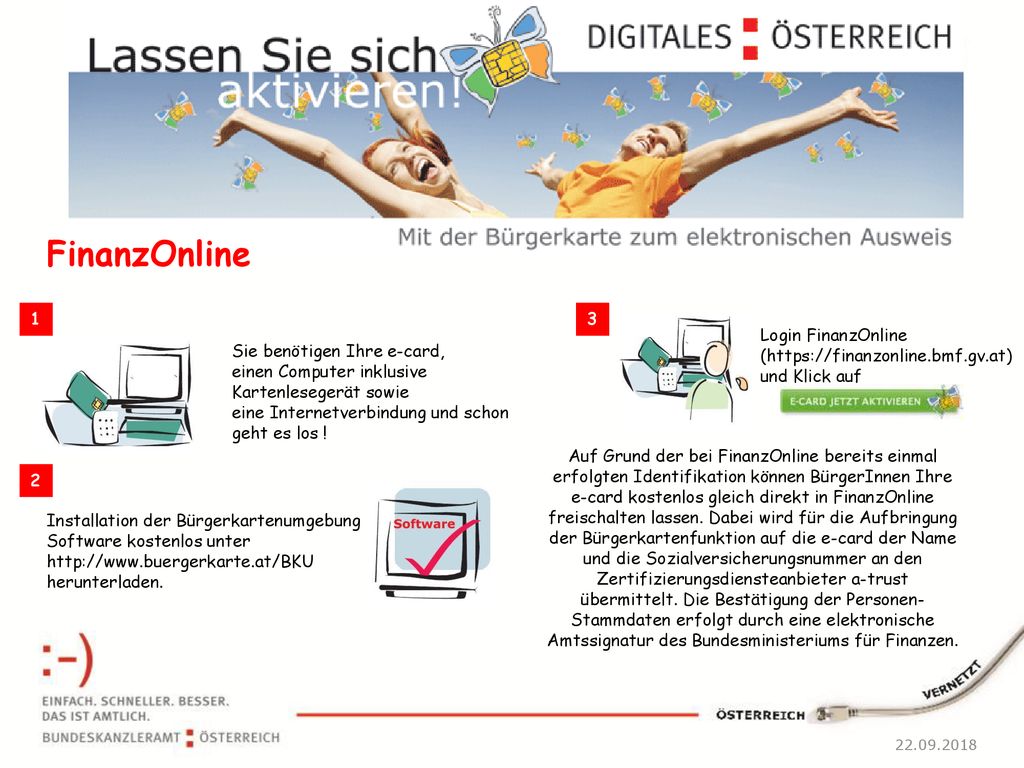 FinanzOnline Login FinanzOnline (  und Klick auf. Sie benötigen Ihre e-card,