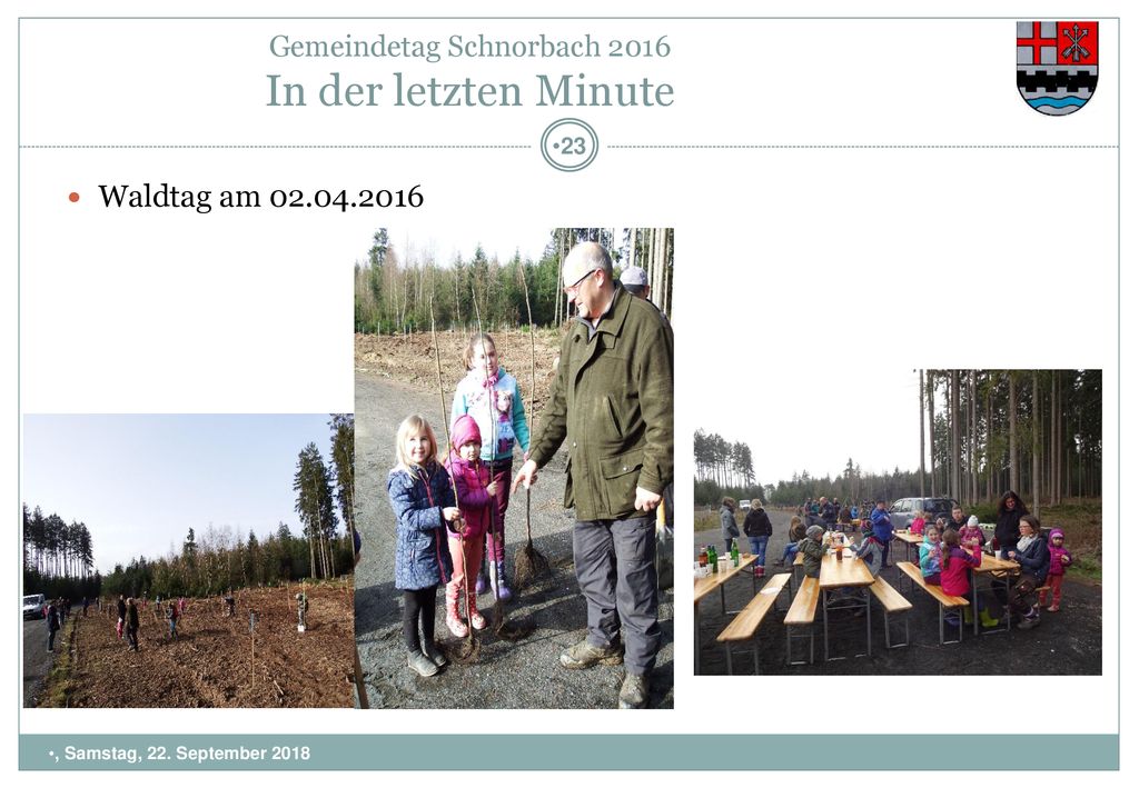Gemeindetag Schnorbach 2016 In der letzten Minute