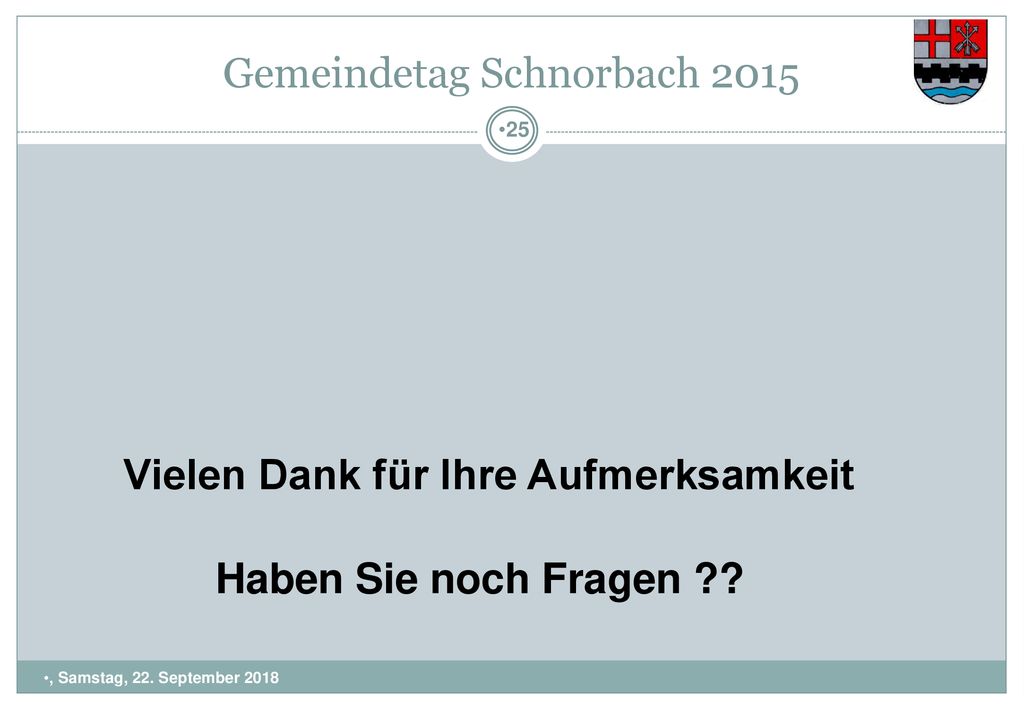 Gemeindetag Schnorbach 2015