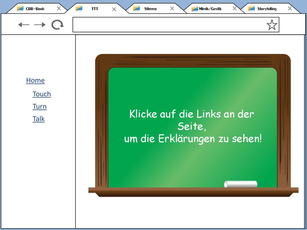 Klicke auf die Links an der Seite, um die Erklärungen zu sehen!