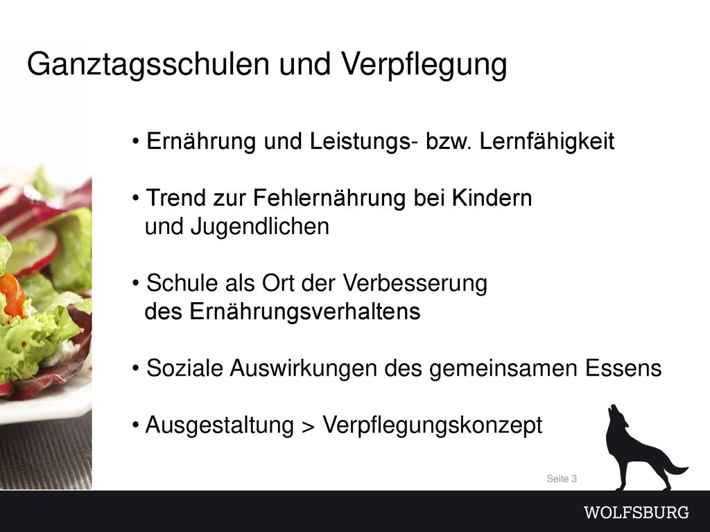 Ganztagsschulen und Verpflegung
