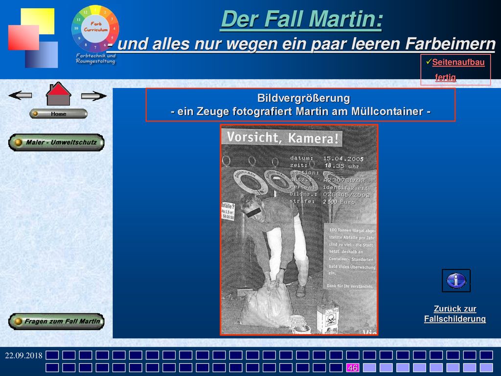 Der Fall Martin: - und alles nur wegen ein paar leeren Farbeimern