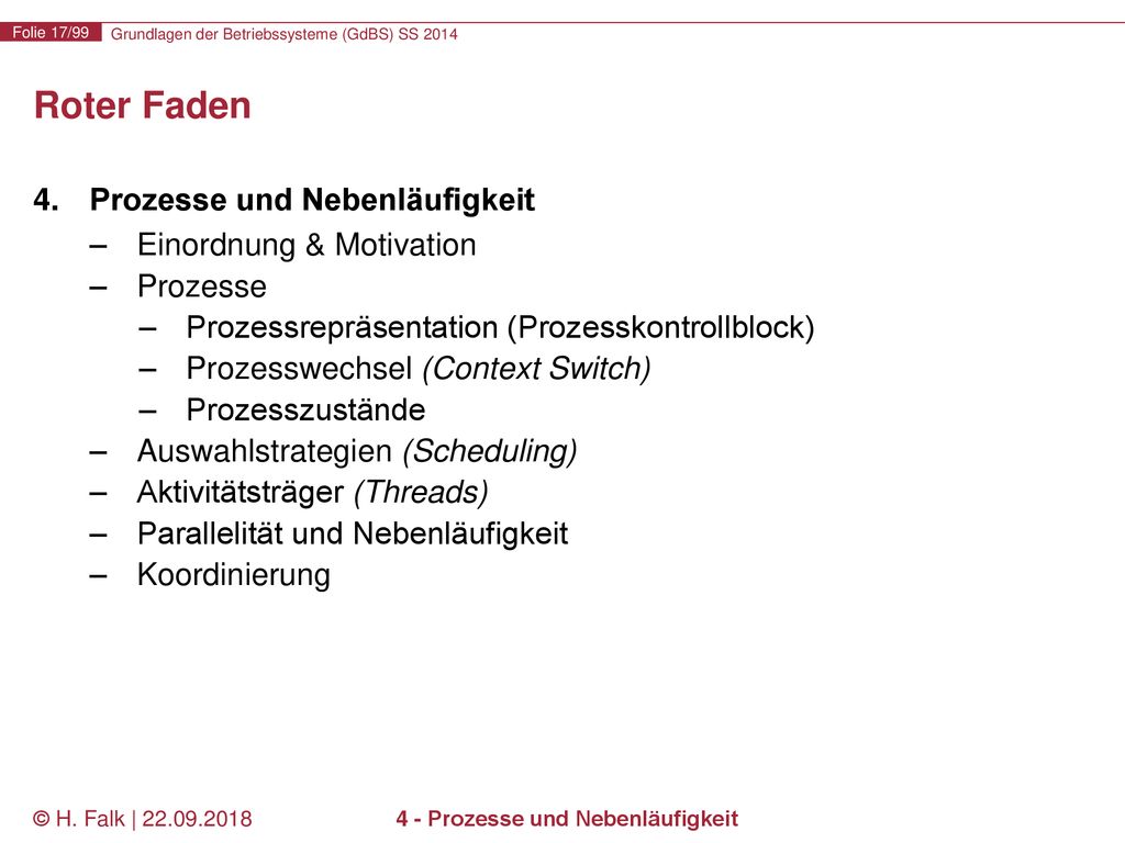 4 - Prozesse und Nebenläufigkeit