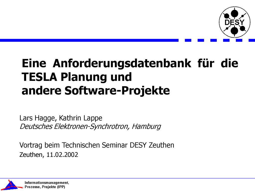 Eine Anforderungsdatenbank für die TESLA Planung und andere Software-Projekte.