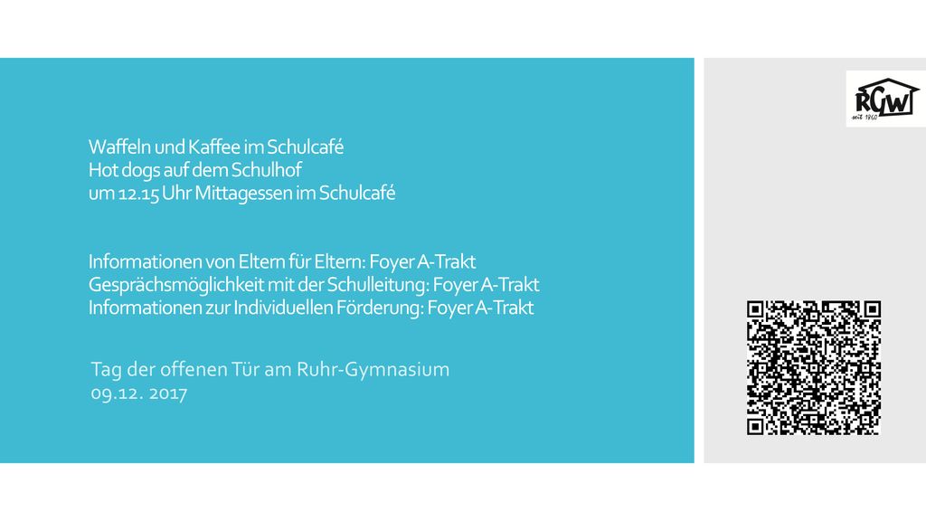 Tag der offenen Tür am Ruhr-Gymnasium