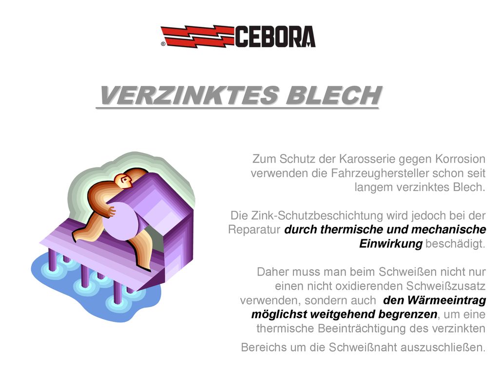 VERZINKTES BLECH Zum Schutz der Karosserie gegen Korrosion verwenden die Fahrzeughersteller schon seit langem verzinktes Blech.