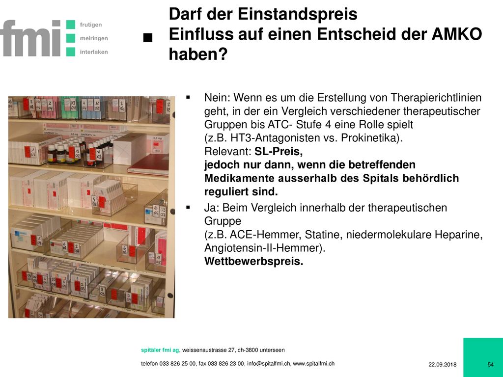 Darf der Einstandspreis Einfluss auf einen Entscheid der AMKO haben