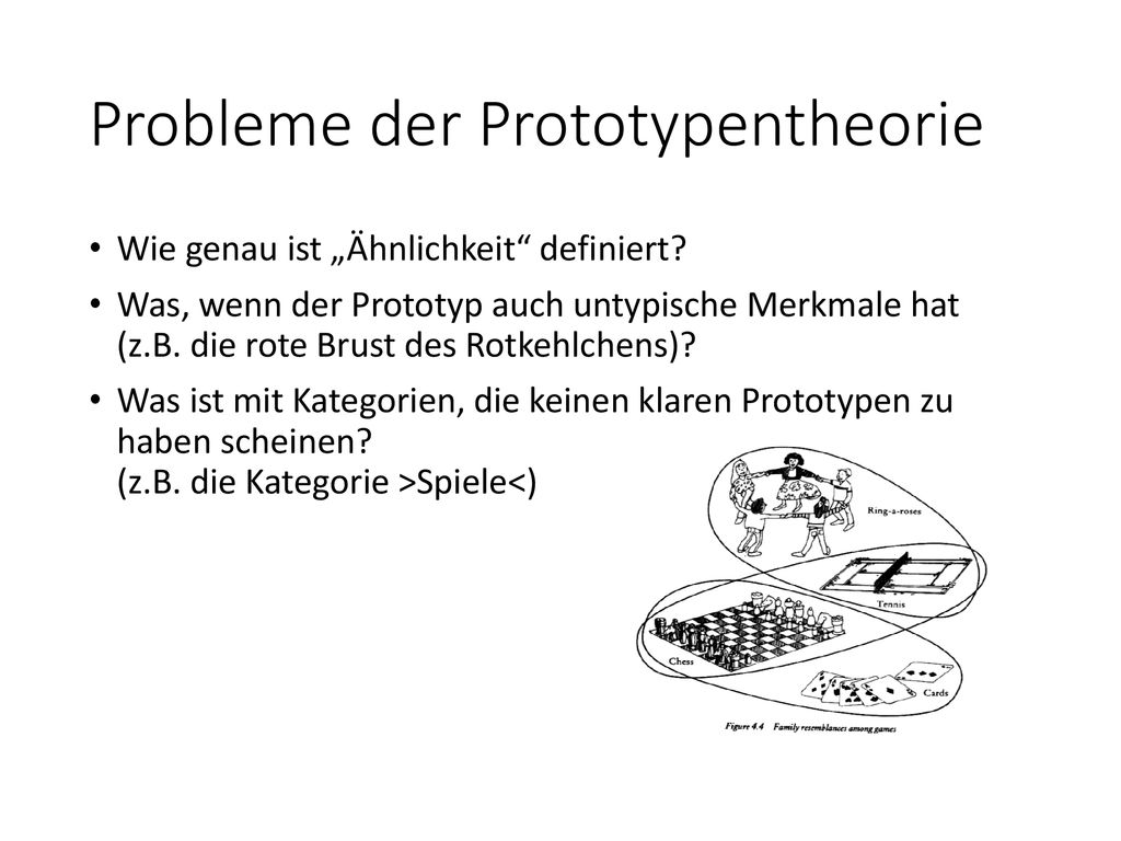 Probleme der Prototypentheorie