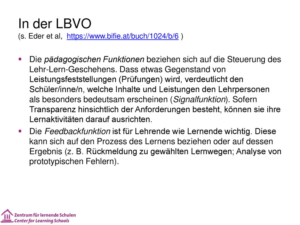 In der LBVO (s. Eder et al,   )