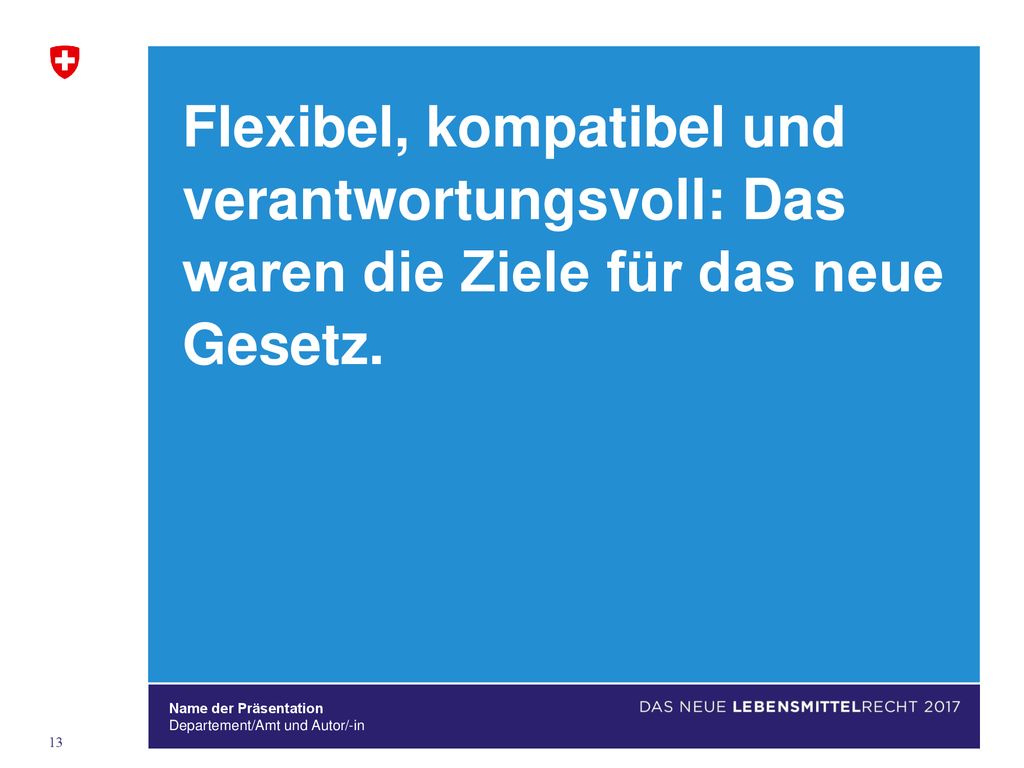 Flexibel, kompatibel und verantwortungsvoll: Das waren die Ziele für das neue Gesetz.
