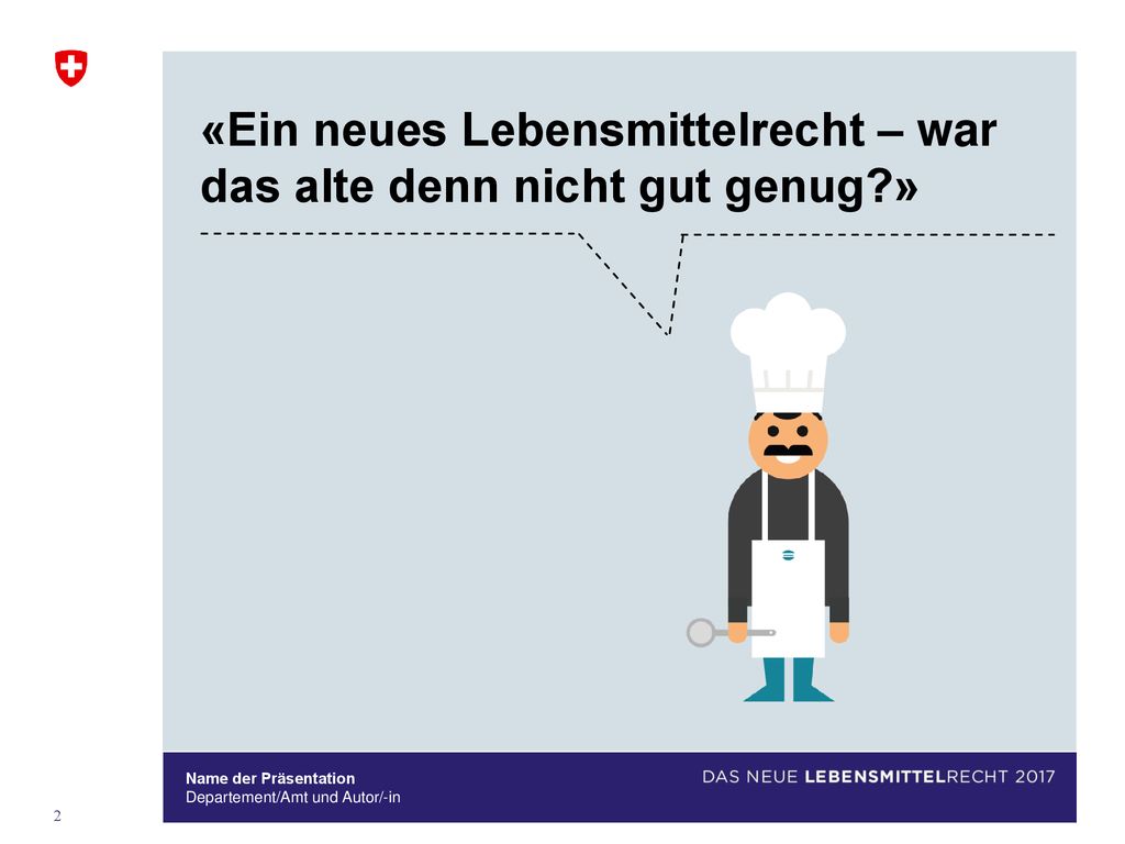 «Ein neues Lebensmittelrecht – war das alte denn nicht gut genug »