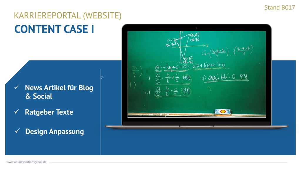 CONTENT CASE I KARRIEREPORTAL (WEBSITE) News Artikel für Blog & Social