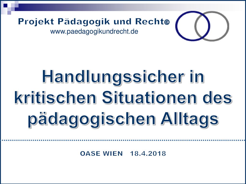 Handlungssicher in kritischen Situationen des pädagogischen Alltags