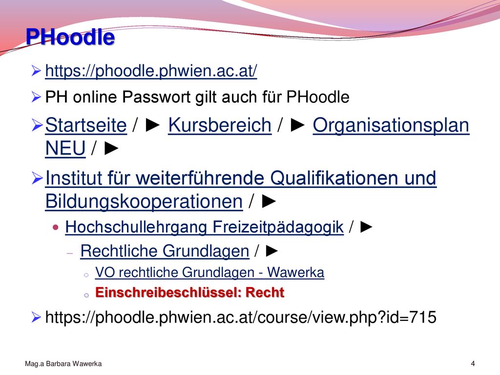 PHoodle Startseite / ► Kursbereich / ► Organisationsplan NEU / ►